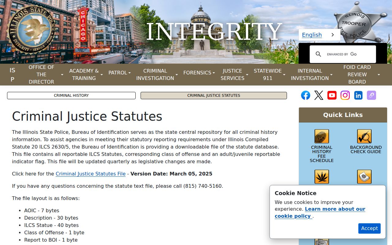 Madison County arrest records reporting to Illinois State Police