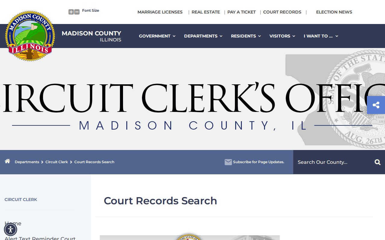 Madison County criminal court case records search gateway